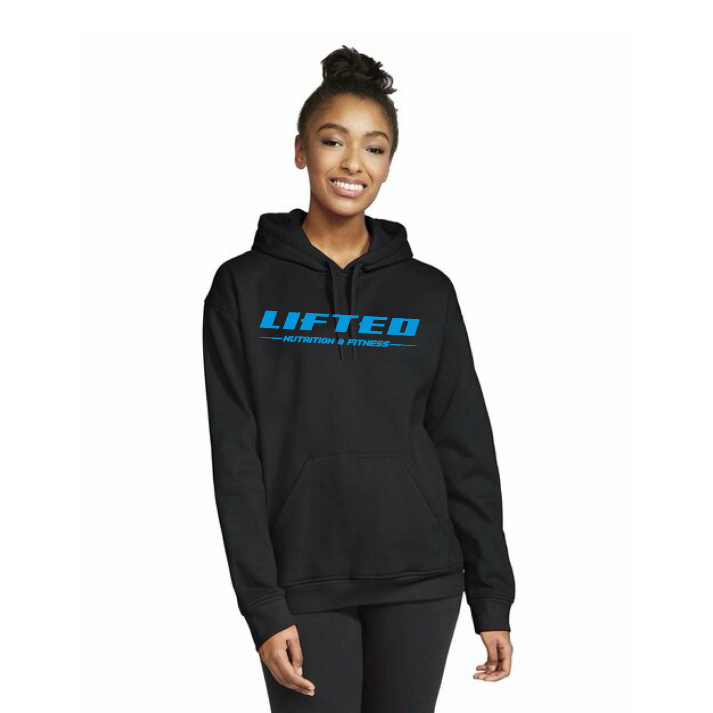 Black w/ Lifted Blue Hoodie